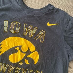 Nike Black and Yellow Iowa Hawkeyes Tee
